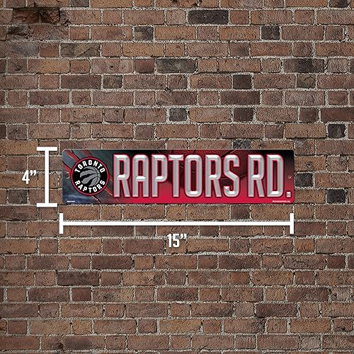 Miniatura 6 de Rico Industries NBA Toronto Raptors - Letrero de plástico de 16 pulgadas