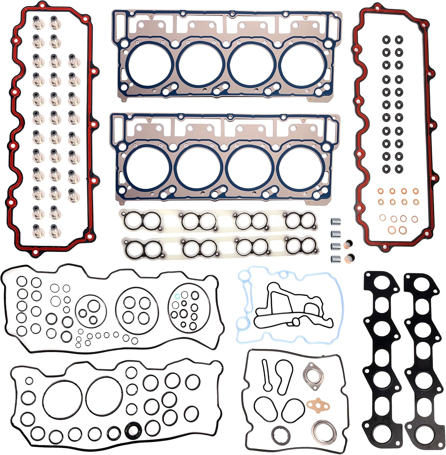 Full Head Gasket Set（18mm） MLS Engine Cylinder kit for 6.0L V8 Powerstroke Diesel Turbo fits for Ford F250 F350 F450 F550 Super Duty E450 E350 Club Wagon Excursion 2003-2010