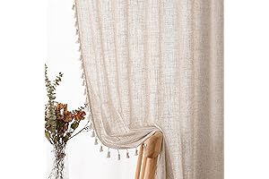 Bohemian Luxe: 84-Inch Tassel Curtains Infusing Warmth into Your Home
