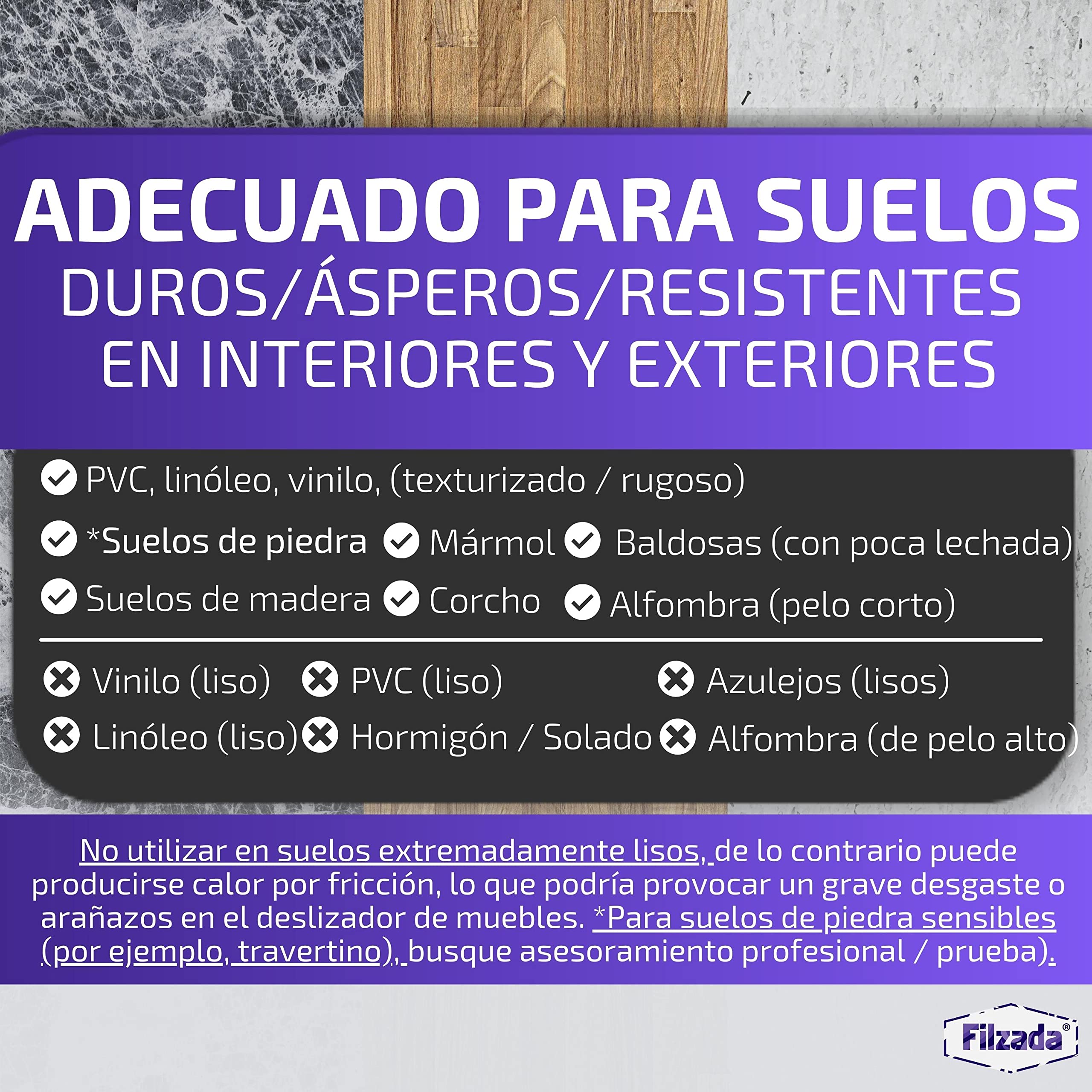 Filzada® 26x Almohadillas de Teflón para Muebles Autoadhesivo - Ø 50 mm (Redondo) - Deslizadores Profesionales de Muebles/Deslizadores de alfombras PTFE (Teflón)