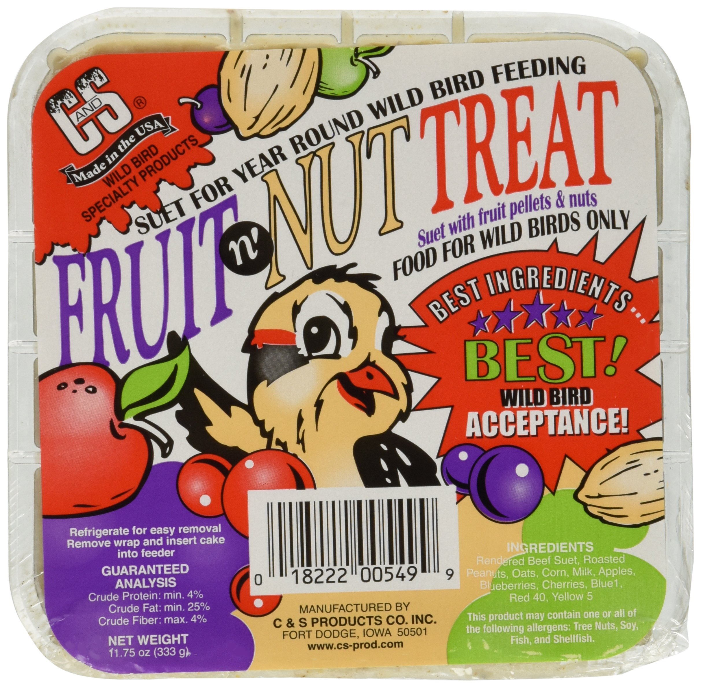 C&S Fruit n' Nut Treat 11.75 Ounces, 12 Pack