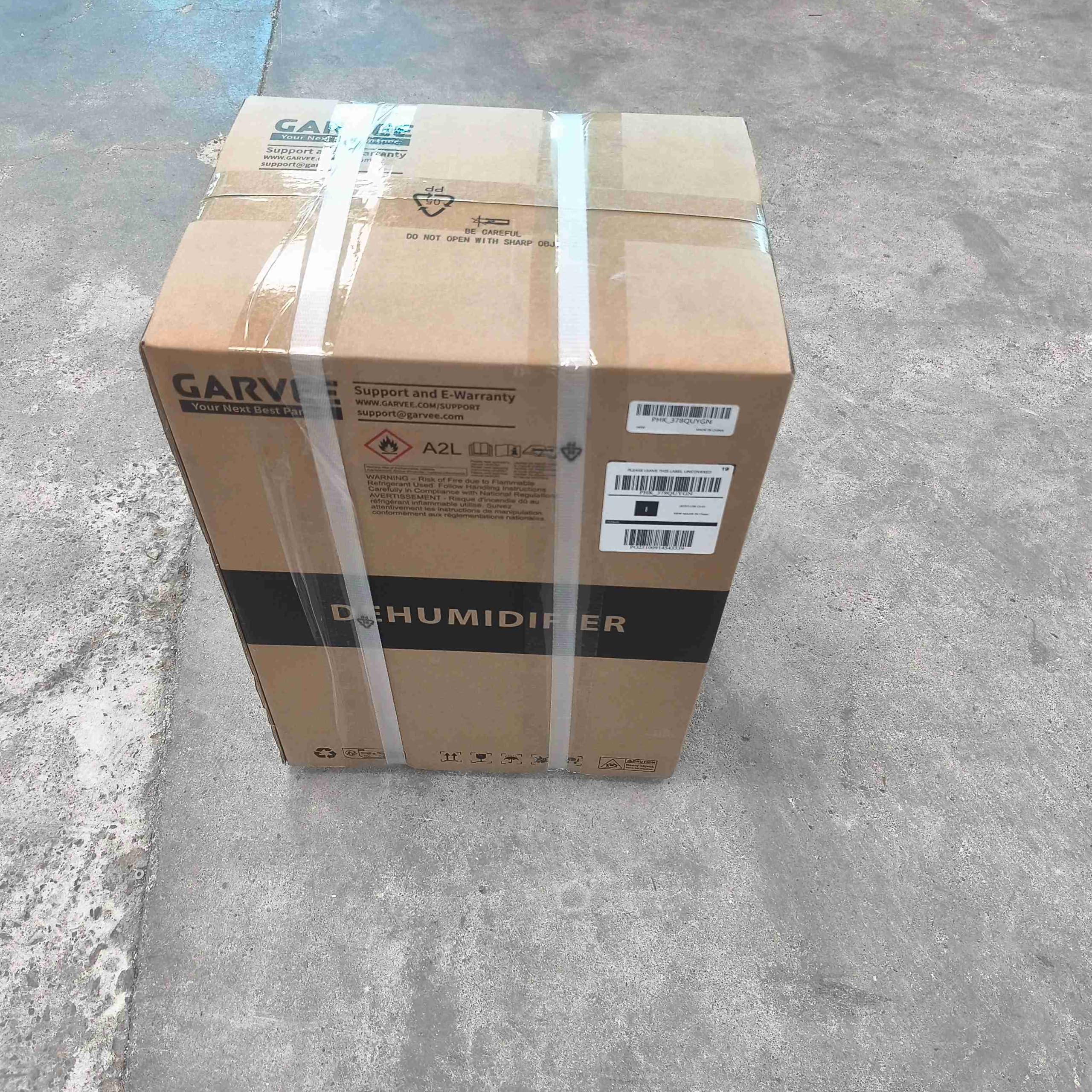 GarveeTech Deshumidificador 20L/Día para Habitaciones hasta 280 m², Extractor de Humedad Eléctrico Silencioso, Drenaje Continuo, Pantalla Digital, Portátil para Hogar, Sótano, Baño, 32x22x50cm, Blanco