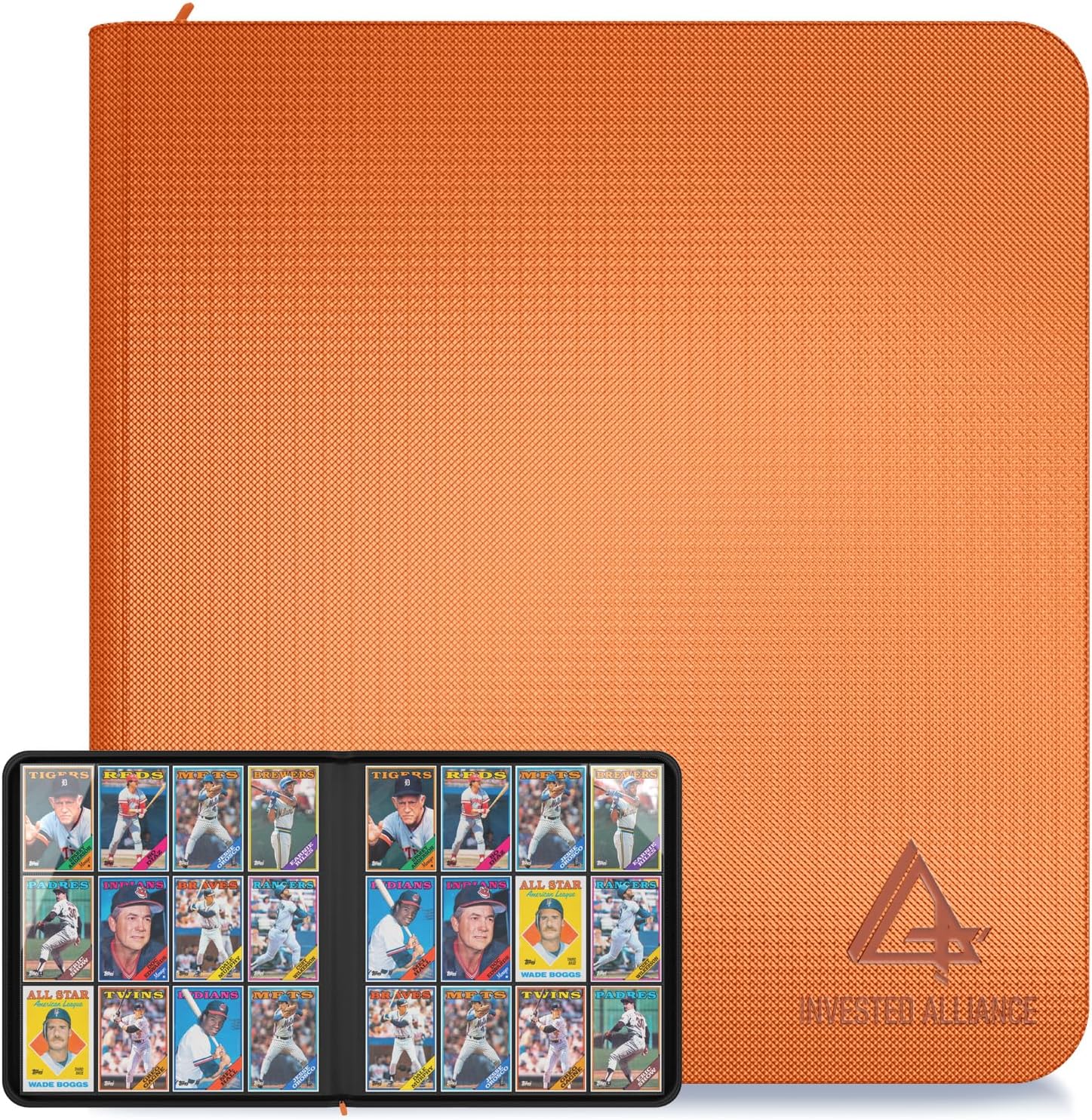 Premium TCG Card Binder For 480 Side Loading Pockets | Sports Trading Card Binder 12 Pocket Zipper, Collectible Trading, Magic, MTG, Baseball, Football Ringless Storage Organizer Album.
