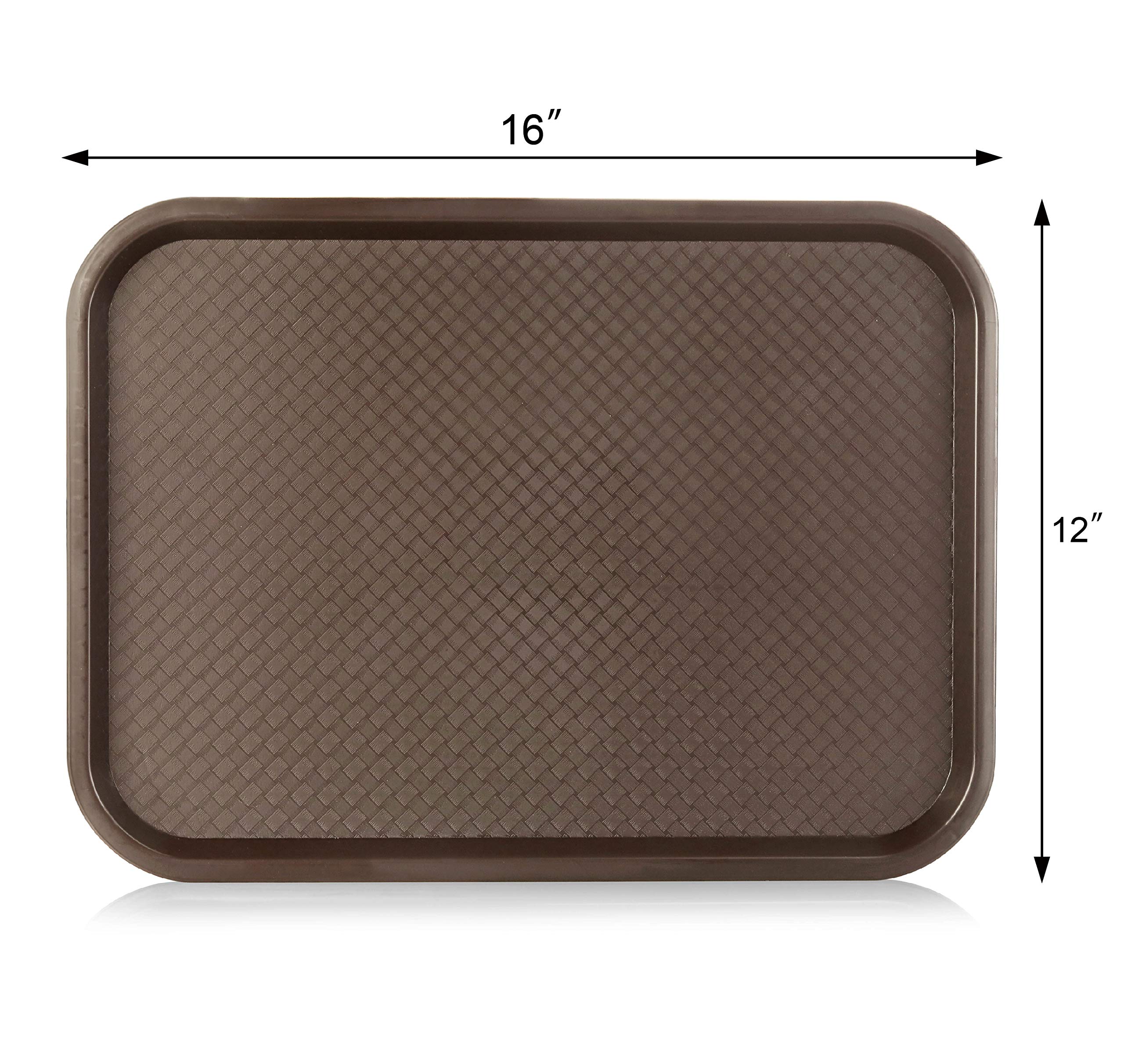 New Star 24579 Fast Food Tablett, 30,5 x 40,6 cm, Braun, 12 Stück