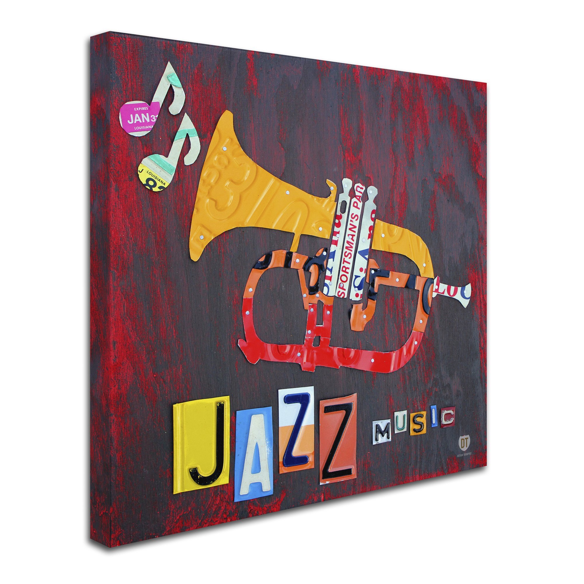 Amazon.com: Trademark Fine Art Jazz Series Trumpet by Design