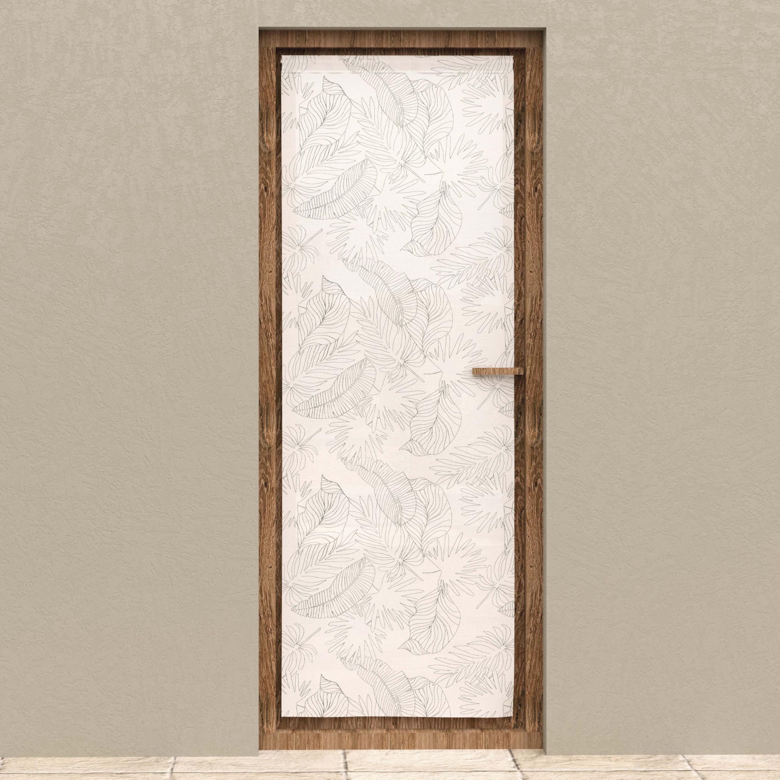 Soleil d'ocre, 70 x 200 cm Celia Khaki Window Door Curtain