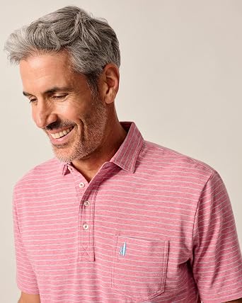 johnnie-O Ryan Polo | Men's Original 4-Button Cotton Polo | Stretch Comfort | Untuck Friendly