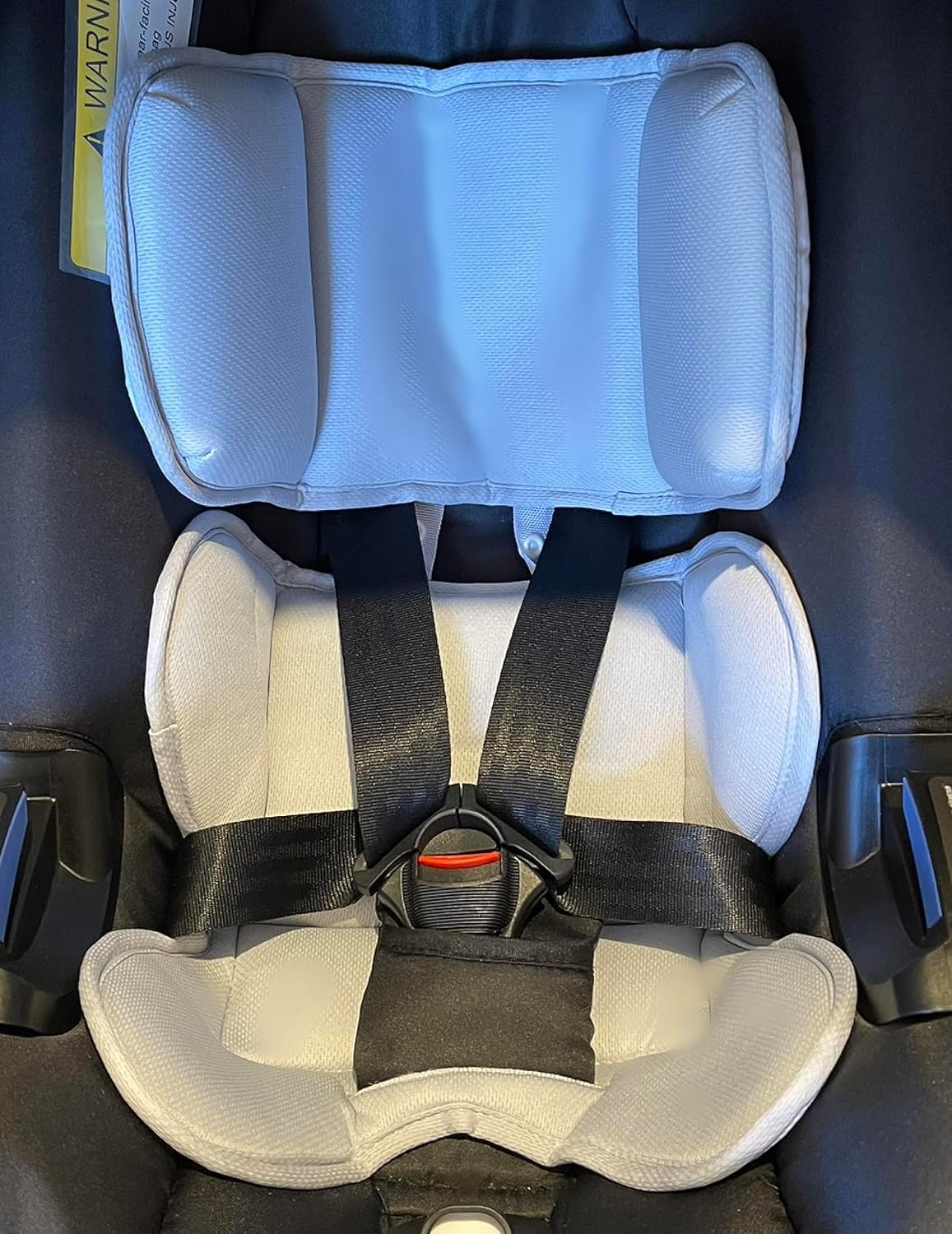Stilnati Car Seat Protector Infant Head and Body Pillow Baby Insert Infant Soft Grey Insert Baby Waterproof Portable Liner Convertible Pads Carseat Stroller Accessories Machine Washable Seat