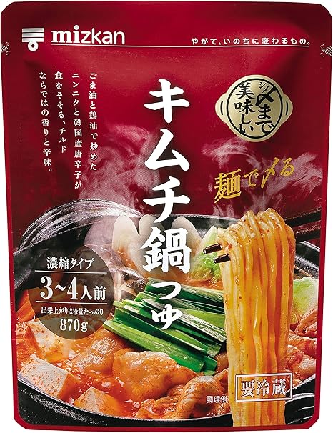 Amazon 冷蔵 ミツカン 〆まで美味しい キムチ鍋つゆ濃縮タイプ 170g ミツカン 鍋の素 通販