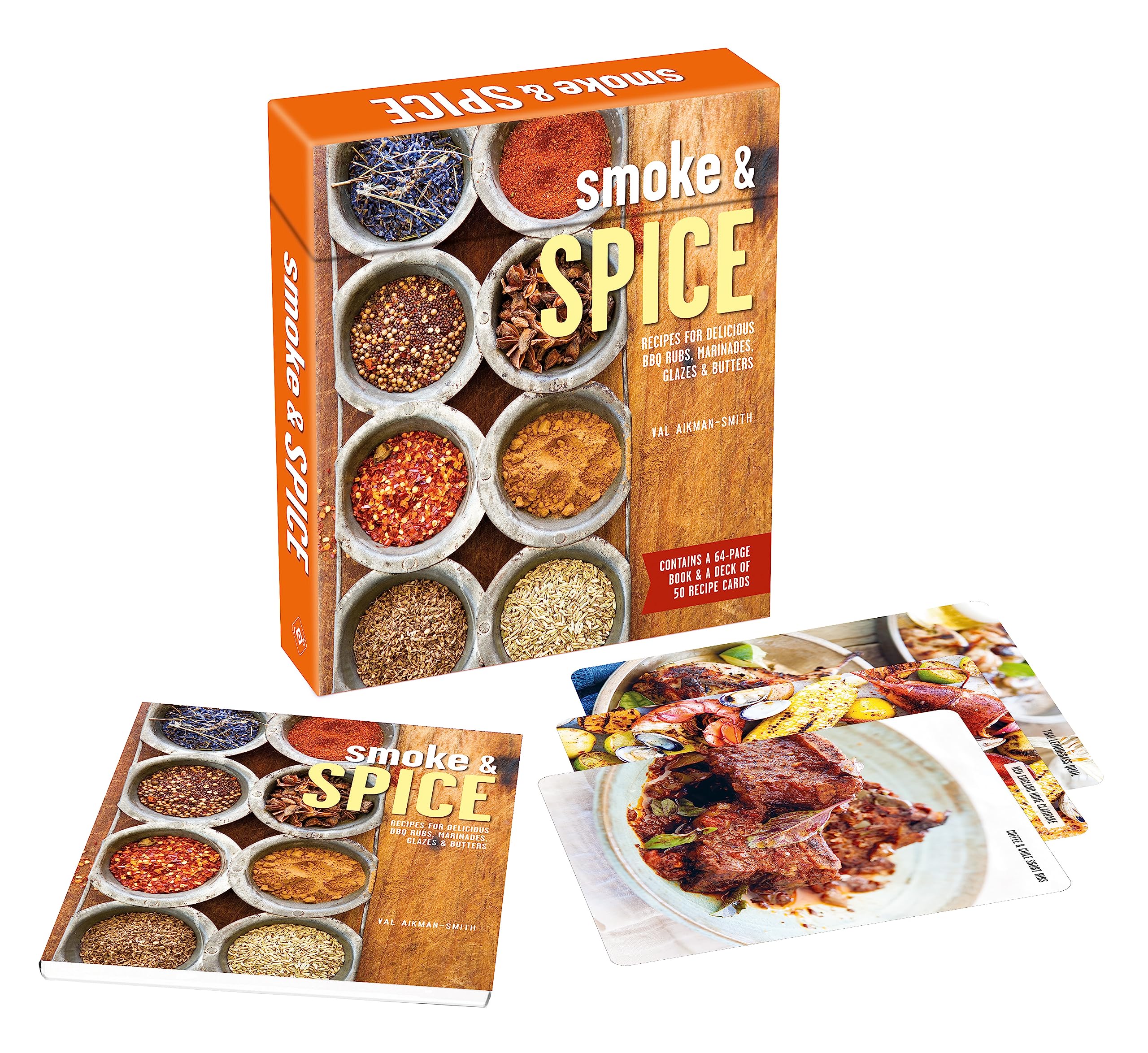 Smoke & Spice Deck: 50 recipe cards for delicious BBQ rubs, marinades, glazes & butters (Recipe Card Decks)