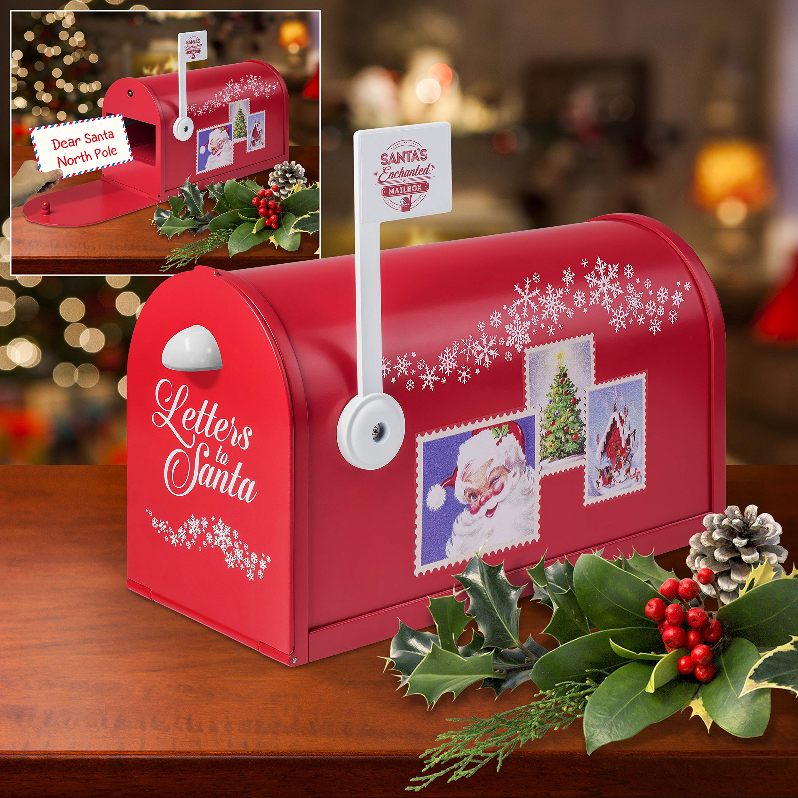 Amazon.com: Mr. Christmas Deluxe Santa's Enchanted Mailbox