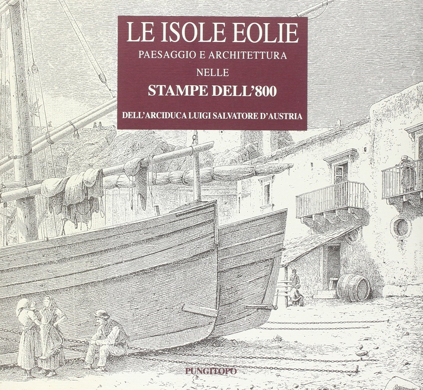 Iles Eoliennes gravures 19e siècle livre d'art paysage et architecture Sicile