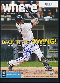 Paul Konerko Signed Magazine Autograph PSA/DNA AL88967 - Autographed MLB Magazines