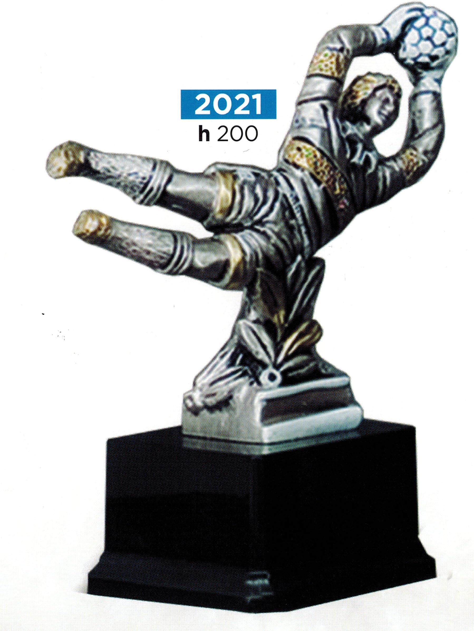 Trophy Football Goalkeeper – H 20 cm – Finished – Made in Italy