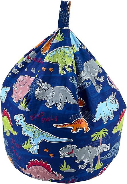 Better Dreams Childrens Bean Bags 9 Cool Designs 52cm x 52cm x 60cm High (Dinosaur)