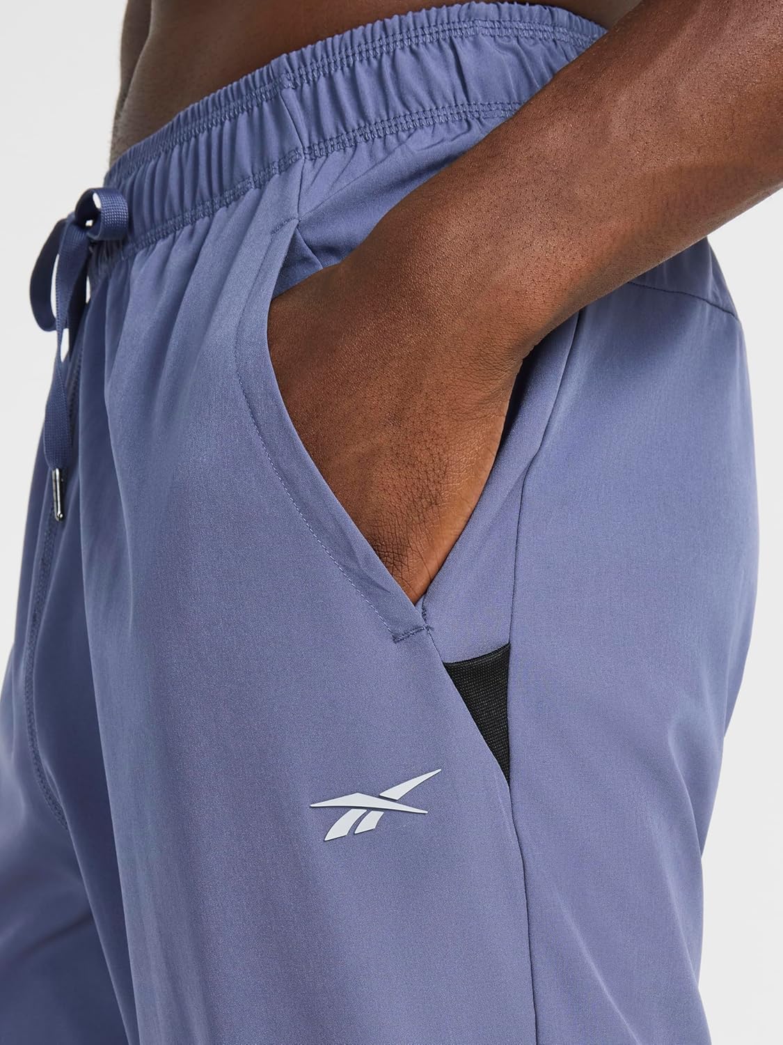 Reebok Mens Travel Jogger, Standard Fit, 30” Inseam, Lightweight Stretch Poly Fabric - Image 5