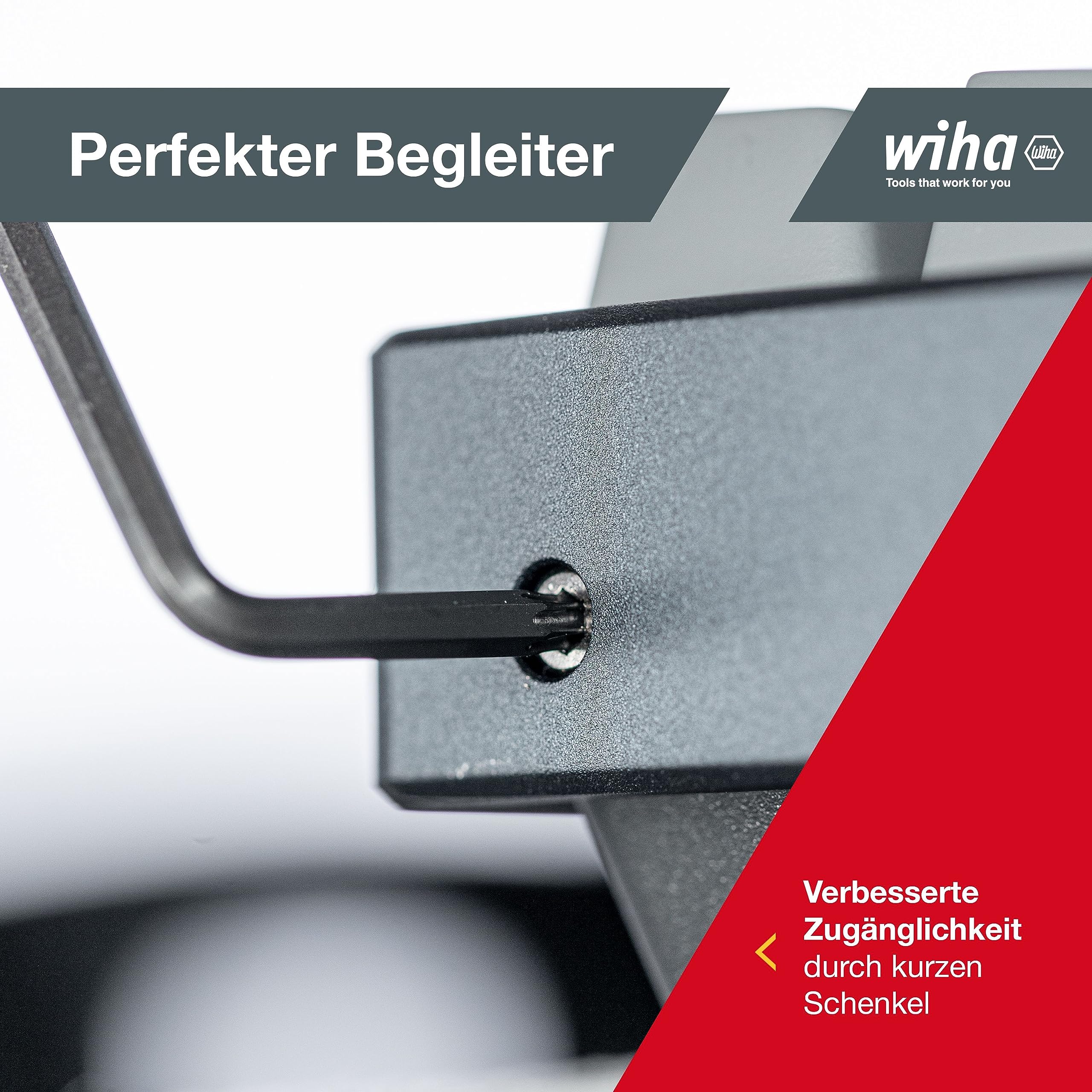 Wiha Juego de llaves Allen en soporte ProStar TORX®, de 14 unid., acabado en oxidación negra (24852)