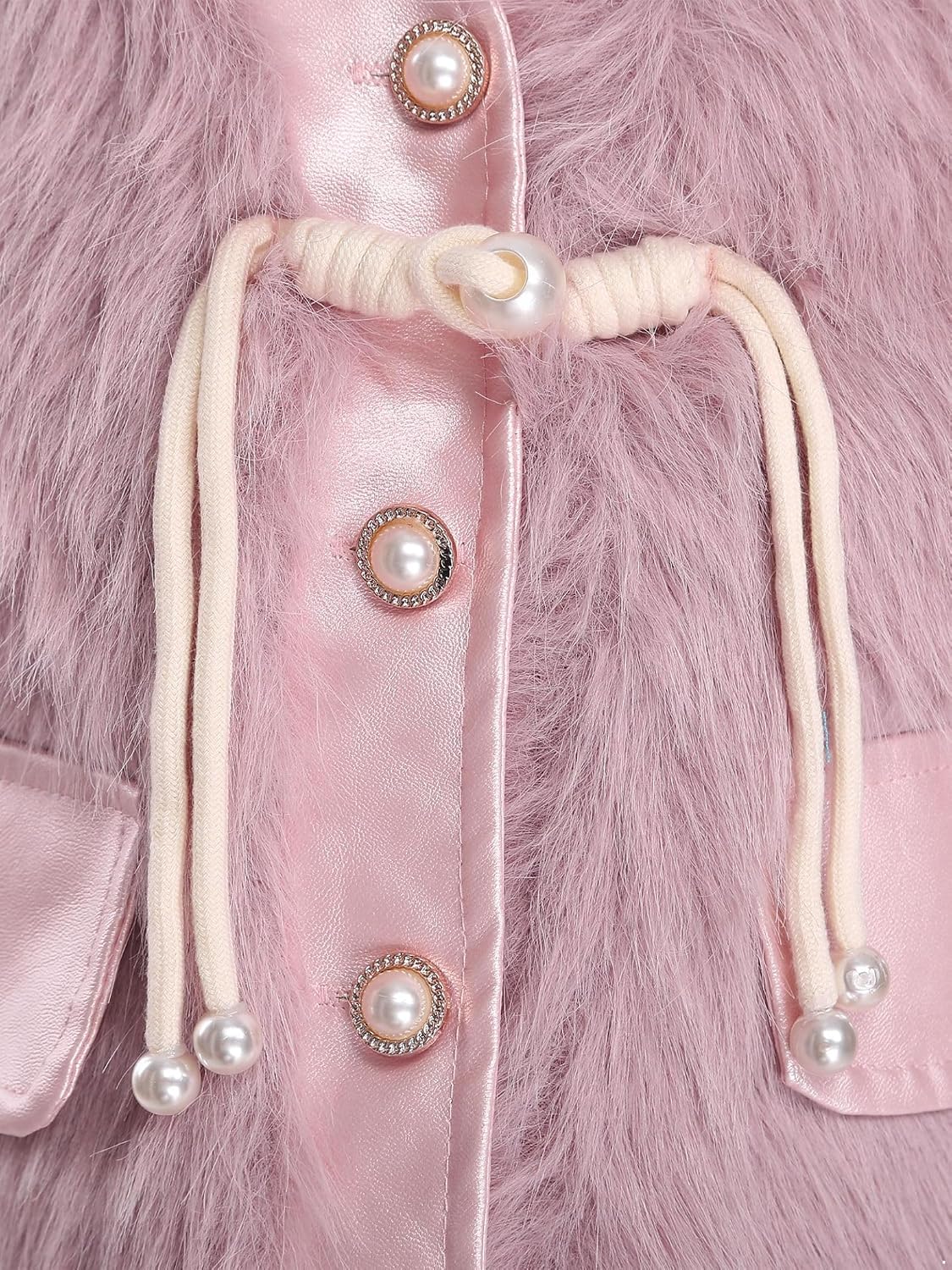 Sywiyi Kids Girl Faux Fur Vest Coat Toddler Winter Fleece Fuzzy Furry Jacket Sleeveless Coat Thick Warm Waistcoat Outwear