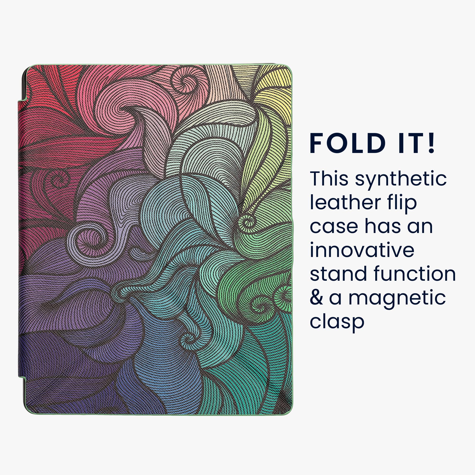 Custodia Per Kobo Libra H2O - Pelle Sintetica, Con Stand E Chiusura Magnetica - Foto 8