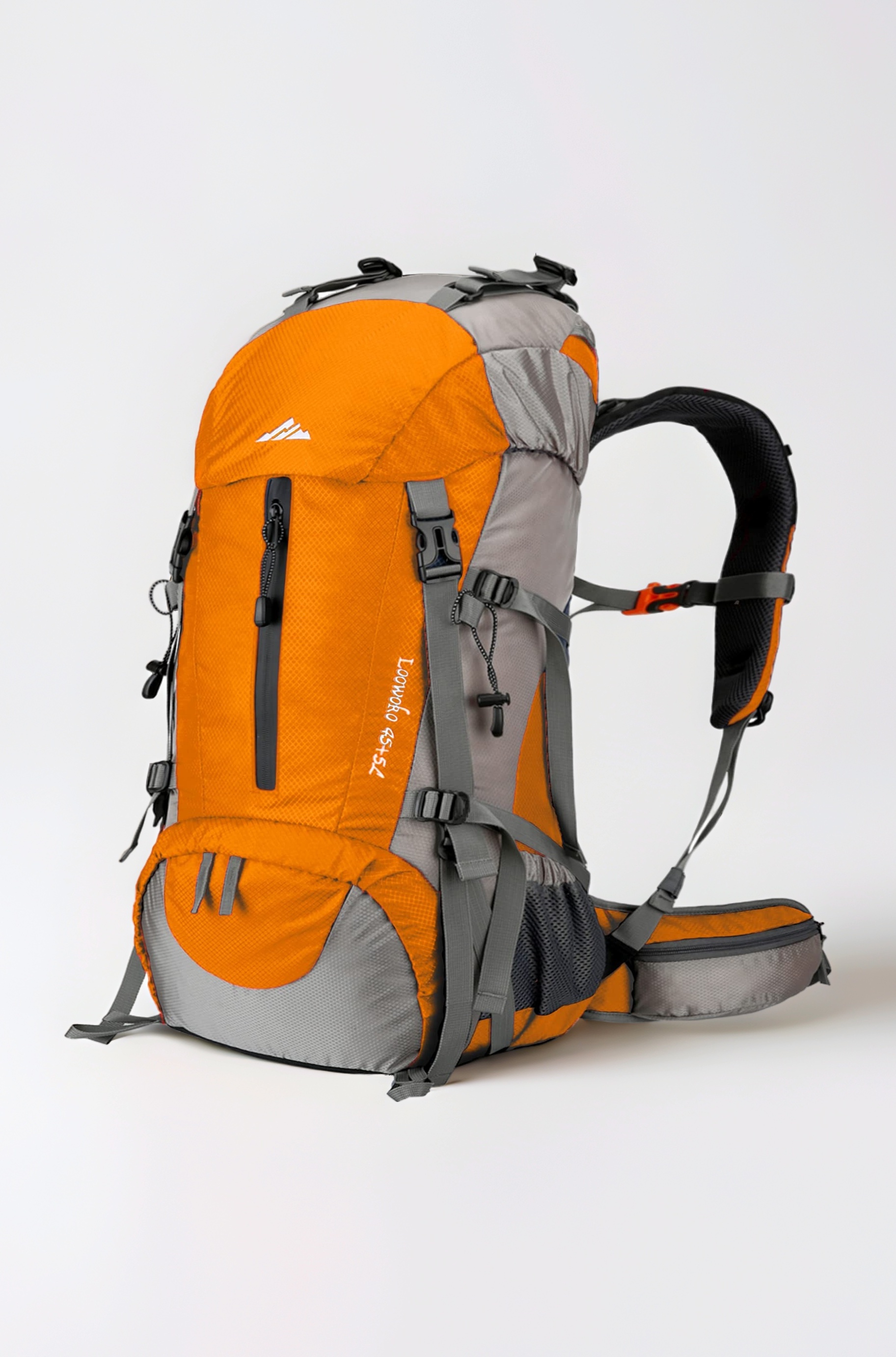 Loowoko 50L Hiking Backpack, Waterproof Camping Essentials Bag with Rain Cover, 45+5 Liter Lightweight Backpacking Back Pack