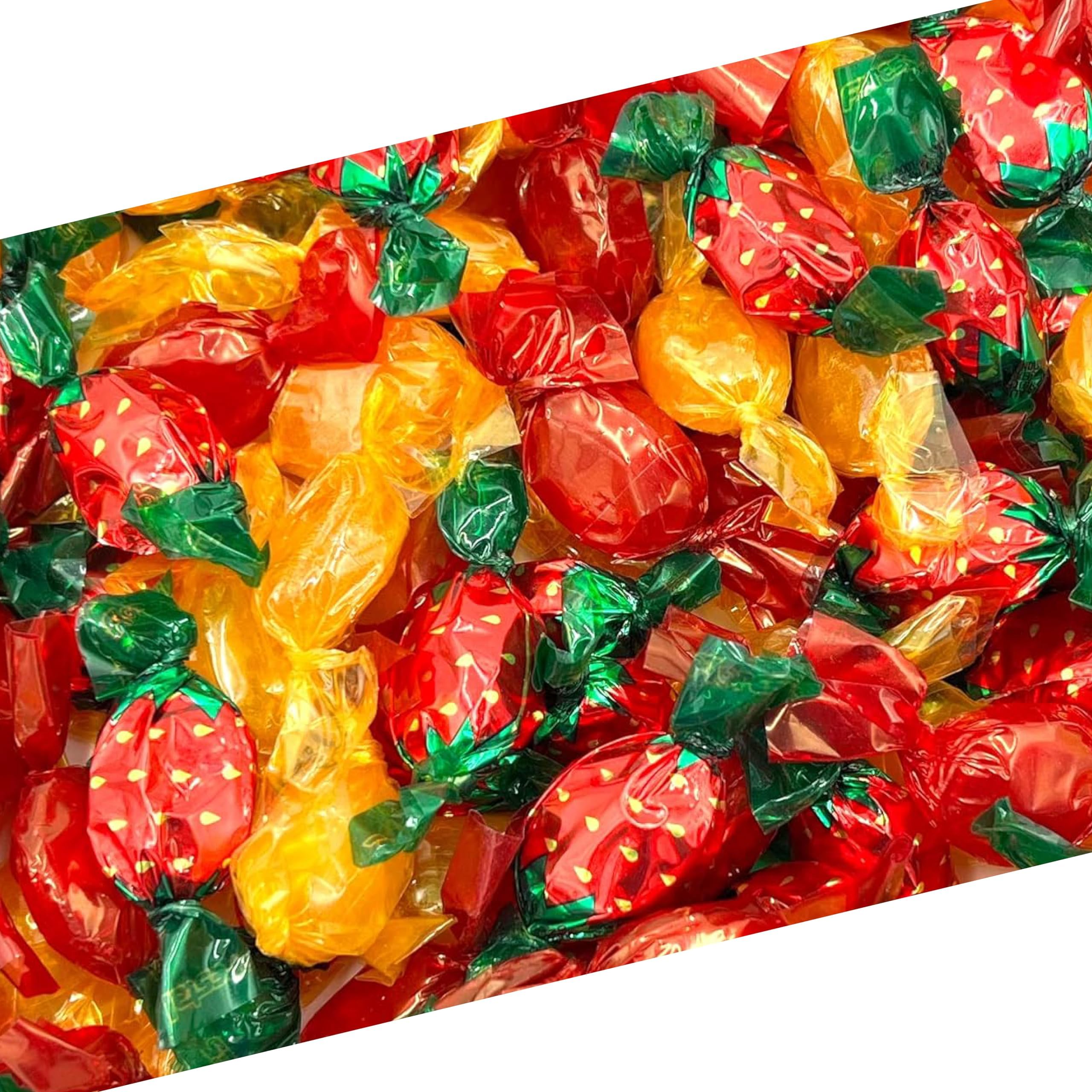 Hard Candy Old Fashioned Mix, Butterscotch, Cinnamon, Strawberry Drops (1 Pound Bag)