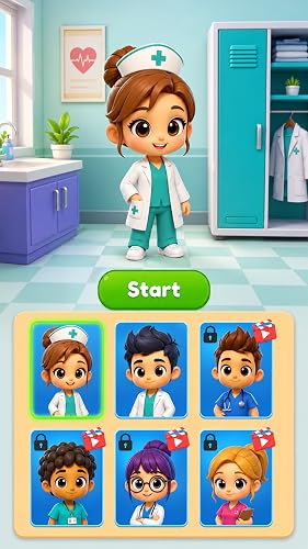 Hospital Rush: Idle Nurse Tycoon - Treat Patients, Unlock X-Ray, CT Scan & Dental Departments, Build Your Medical Empire in this Idle Hospital Game – vue 2