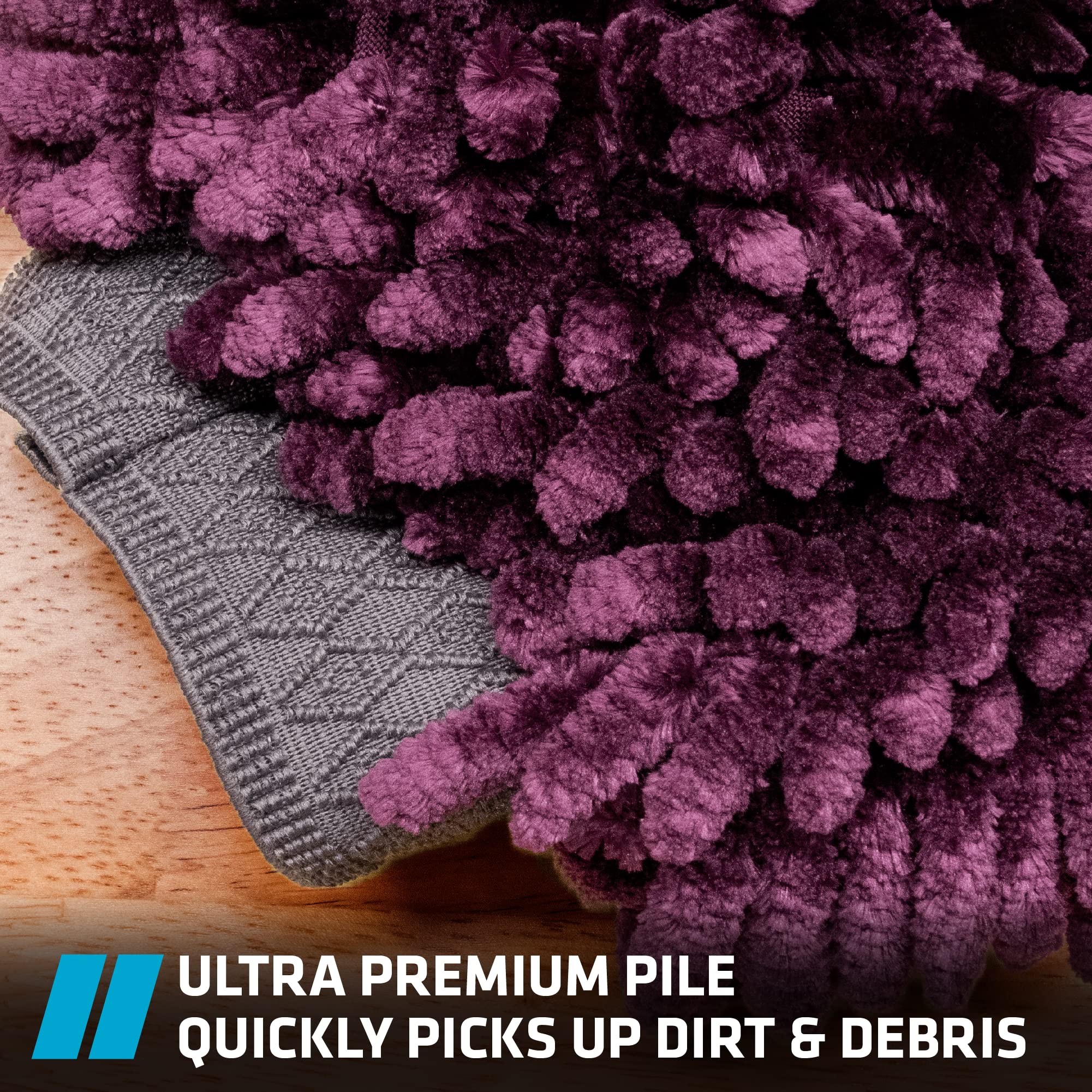 Viking Auto-Waschhandschuh, Mikrofaser für die Autoreinigung, Premium-Chenille, lila, 25,4 x 20,3 cm, 2 Stück
