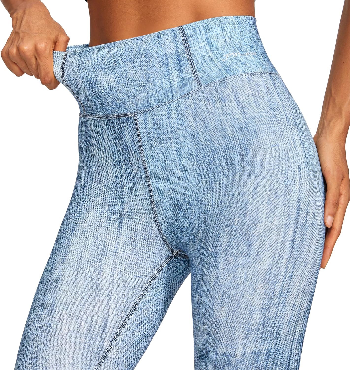 Denim Leggings for Women,High Waisted Tummy Control Stretchy Pants,Buttery Soft Butt Lifting Casual Jeans for Women.