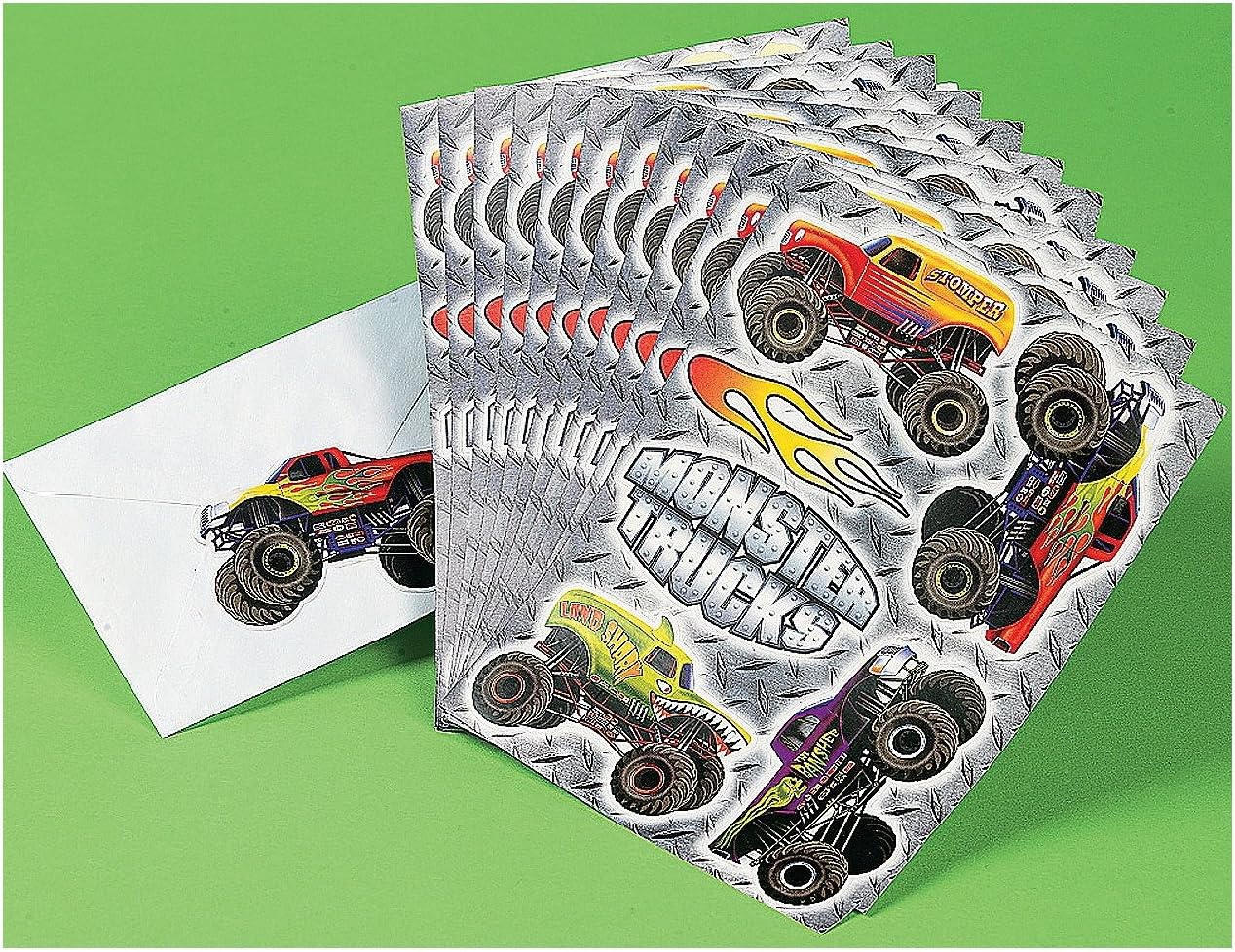 Fun Express Monster Truck Stickers - 12 Pieces