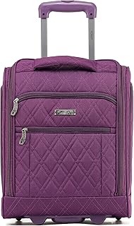 45x36x20cm easyJet Underseat Carry On Non Priority Approved Hand Luggage Case - 2 Wheels - Ultra Lightweight Durable Soft Case Textile Cabin Suitcase