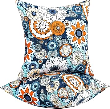 JMGBird Outdoor Throw Pillows Waterproof Outdoor Pillow Covers with Inserts
