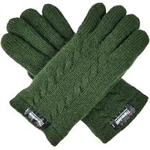 BRUCERIVER Womens Pure Wool Knit Gloves
