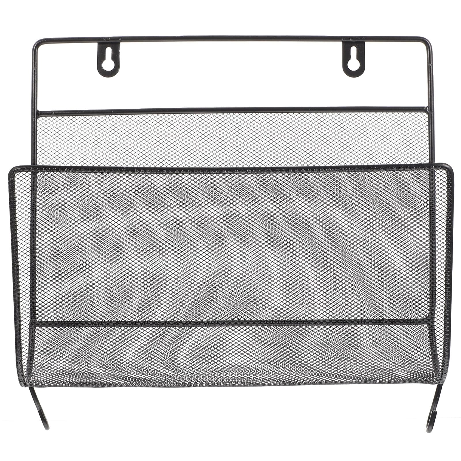 Étagère murale en fer noir au design épuré pour salon