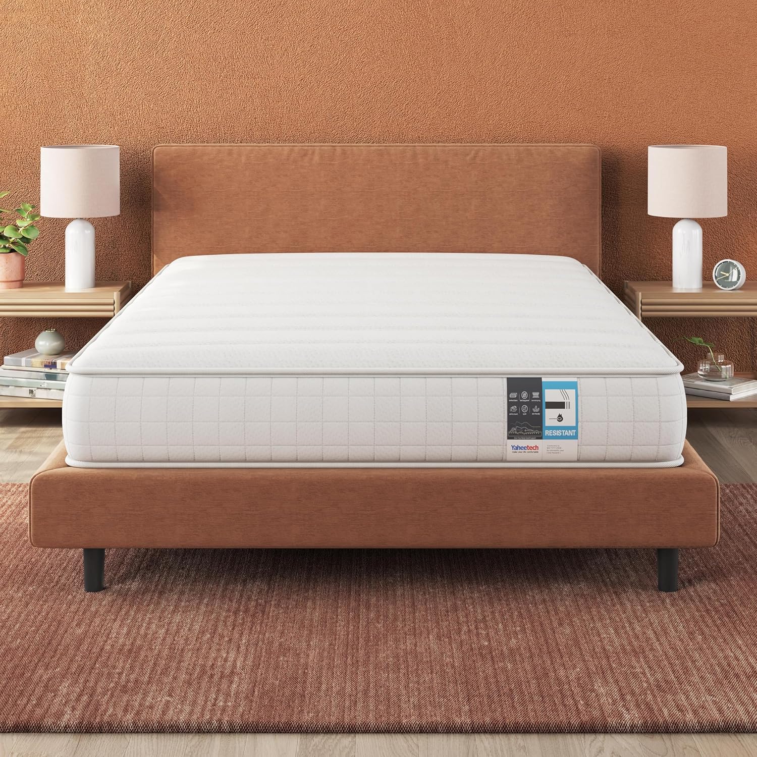 Yaheetech Double Mattress 4ft6 Bonnell Springs Mattress Double Foam