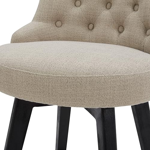 Miniatura 8 de Watson & Whitely Taburetes de bar de altura de mostrador, taburete de bar giratorio moderno tapizado de tela de alto rendimiento con respaldo, patas