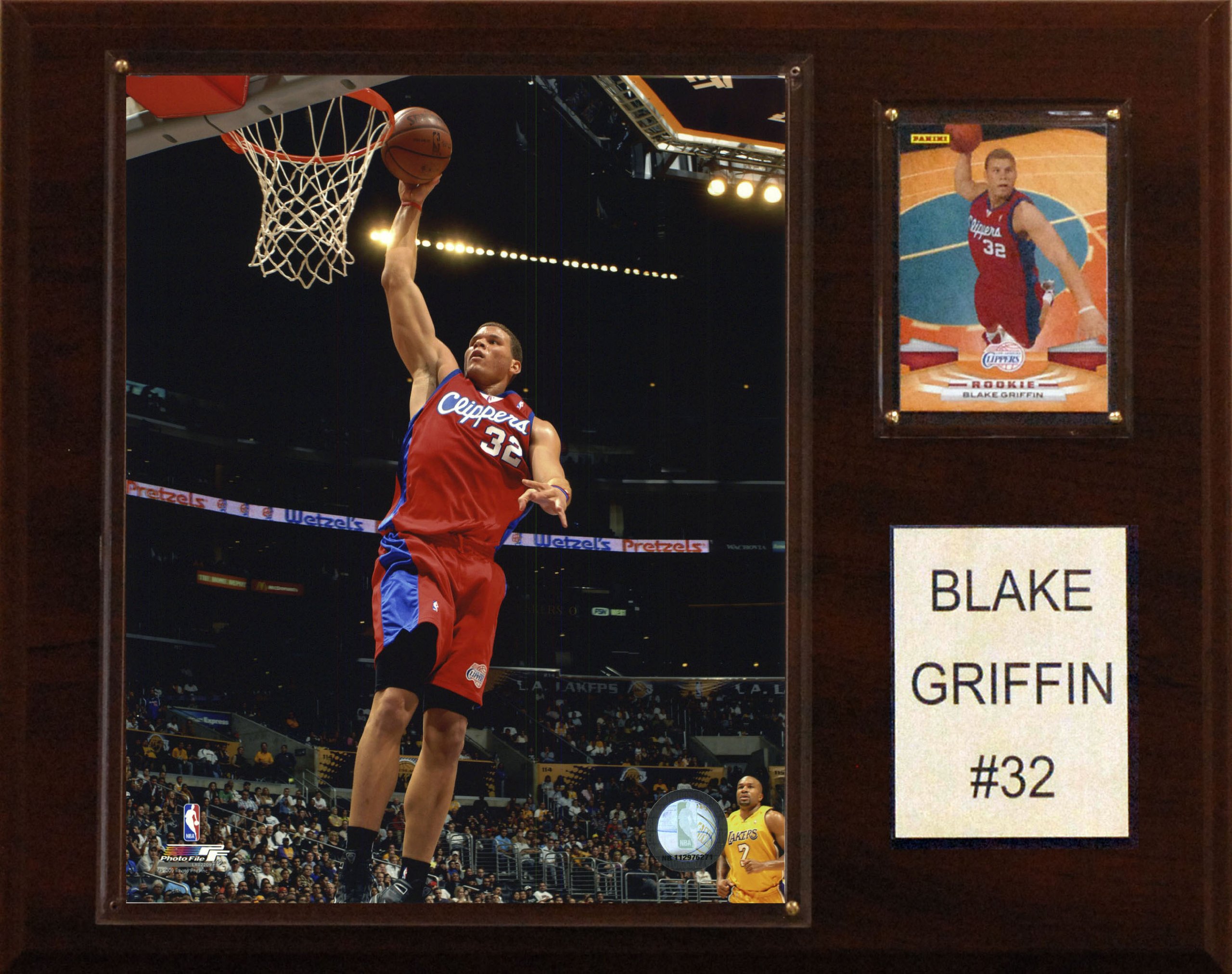 NBA Blake Griffen Los Angeles Clippers Player Plaque