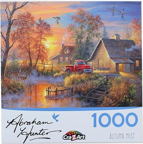 Cra-Z-Art - RoseArt- Abraham Hunter - Autumn Mist - Rompecabezas de 1000 piezas