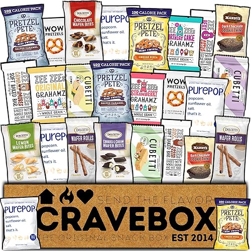CRAVEBOX Caja de aperitivos gourmet de especialidad, surtido surtido de golosinas únicas de calidad, cesta de regalo, marcas, hombres, mujeres,