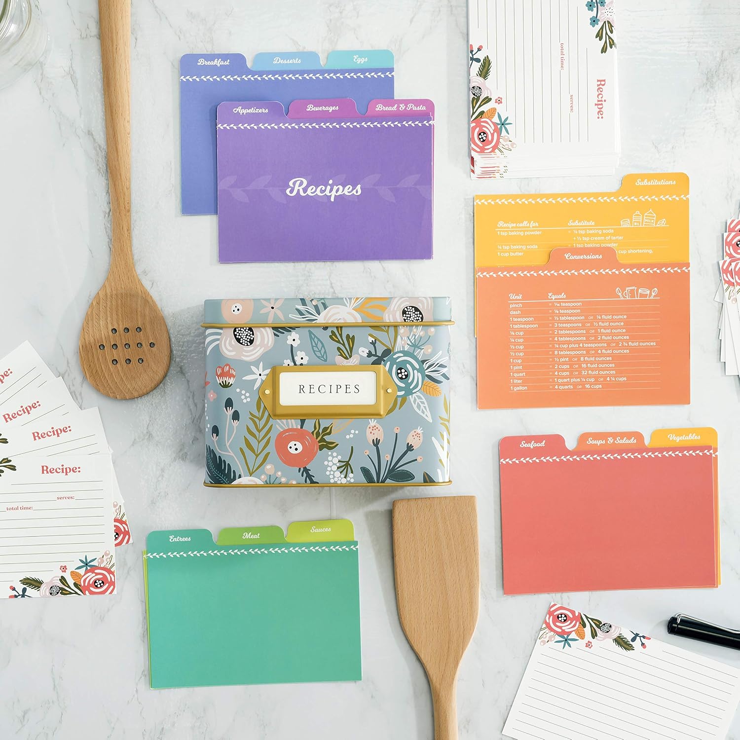 Jot & Mark Recipe Card Dividers - Tab Divider - 24 Tabs per Set