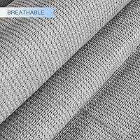 Vista 60 de E&K Sunrise - Toldo tipo vela triangular de 15 x 15 x 15 pies, toldo con bloqueo UV para sombra, para patio, jardín, terraza, exterior (arena)