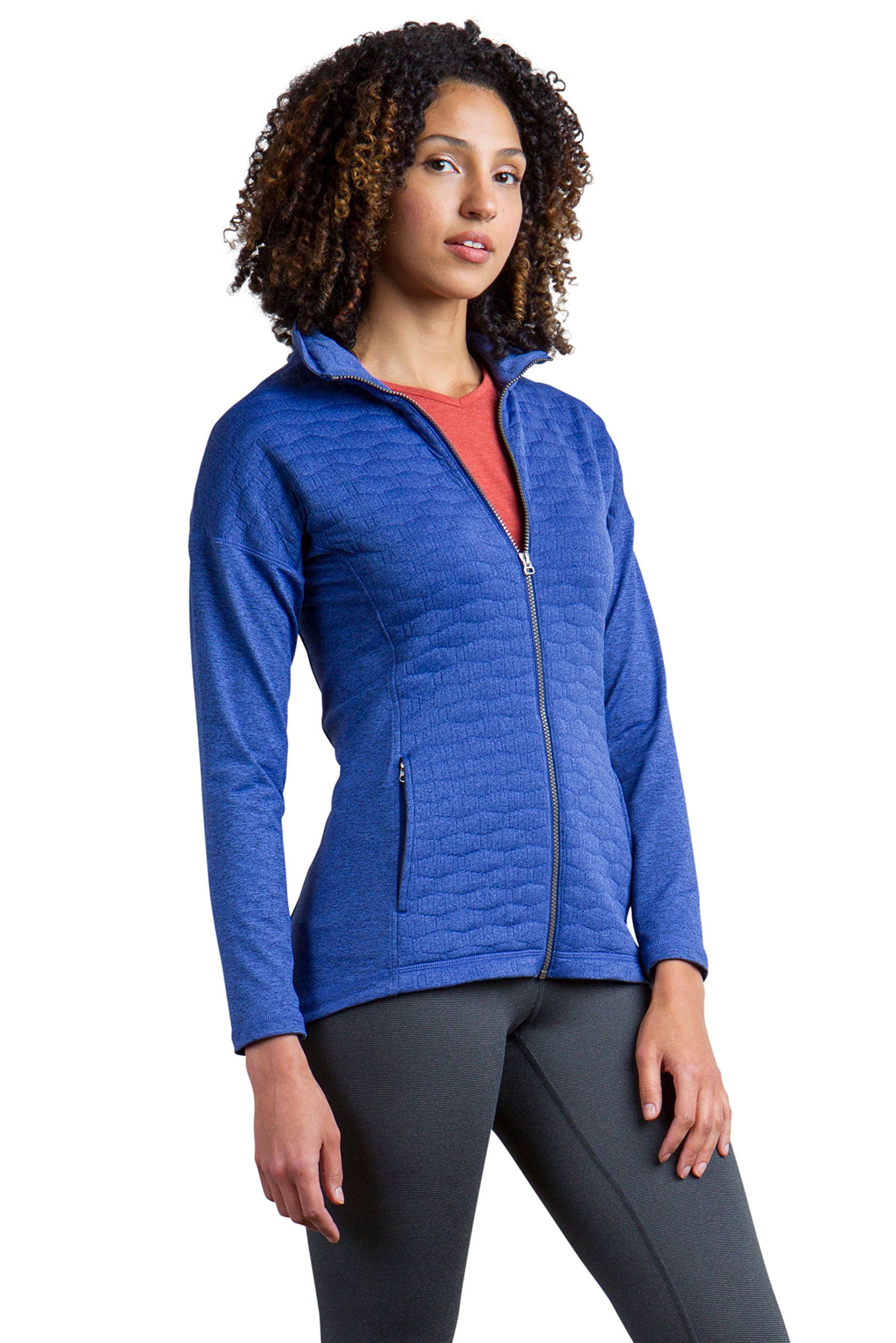 ExOfficio Women's Kelowna Full Zip Jacket Medium Blueprint | amzdealz