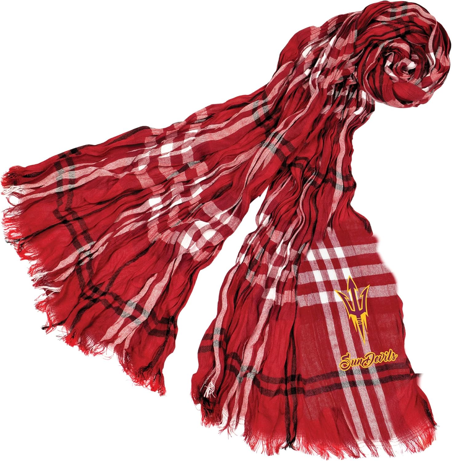 Littlearth NCAA Crinkle Scarf Plaid