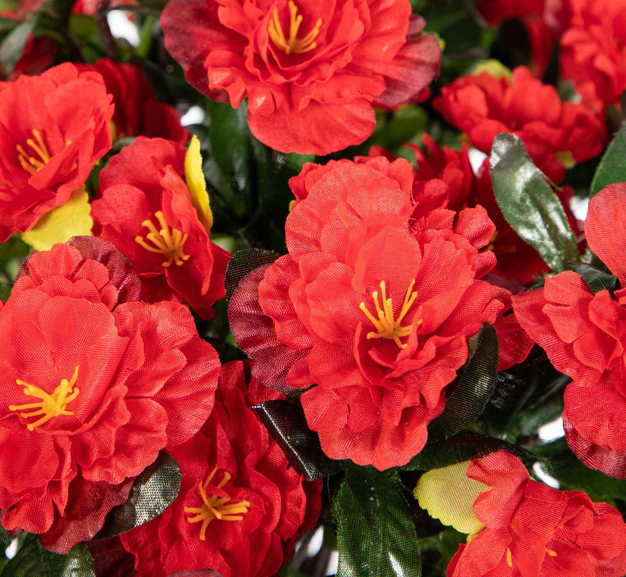 Amazon.de: Seidenblumen Ro Azalee 34cm rot im Topf LA Kunstpflanzen  Kunstblumen knstliche Blumen Pflanzen Azaleenbusch
