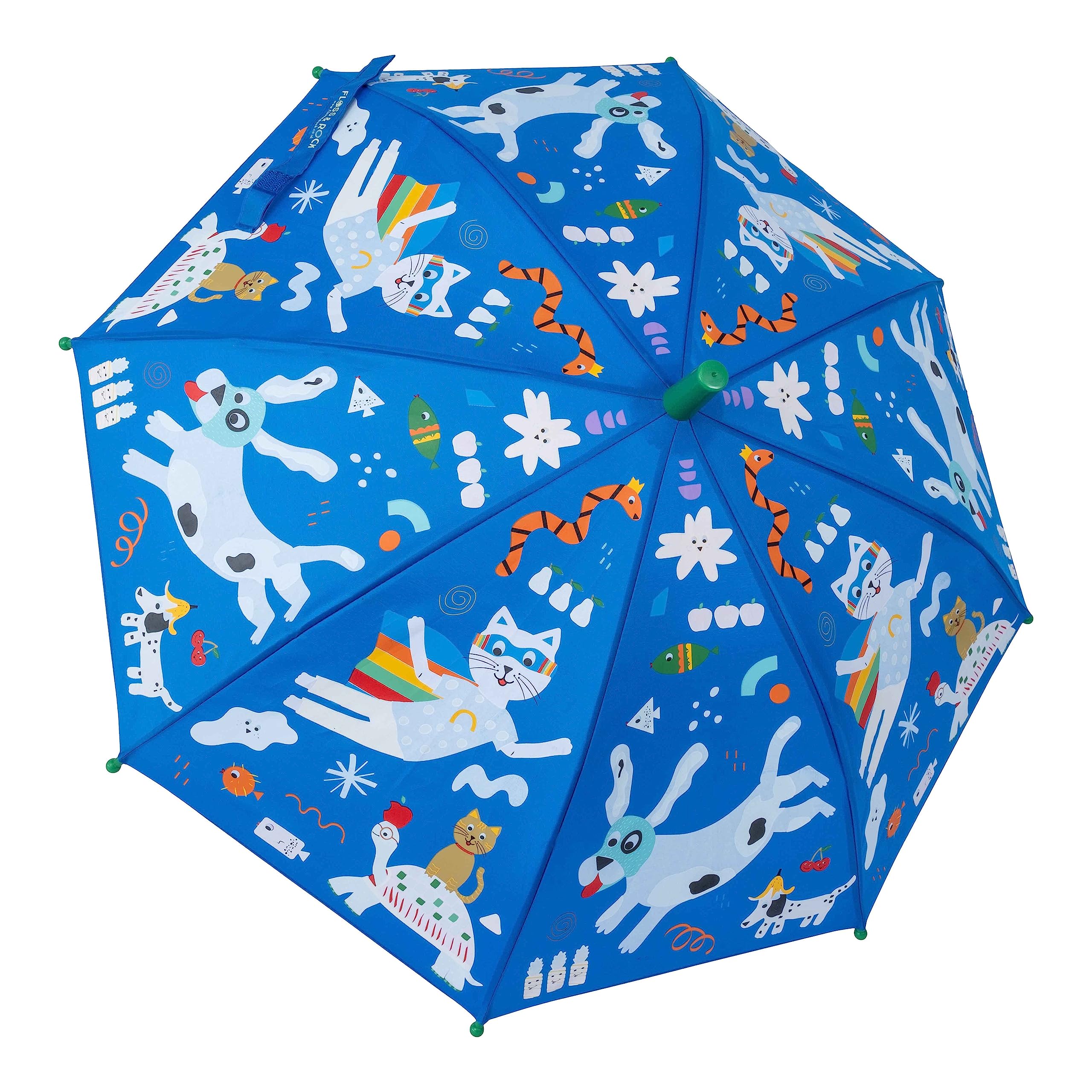 Parapluie changeant de couleur animaux accessoire pluie enfant imperméable