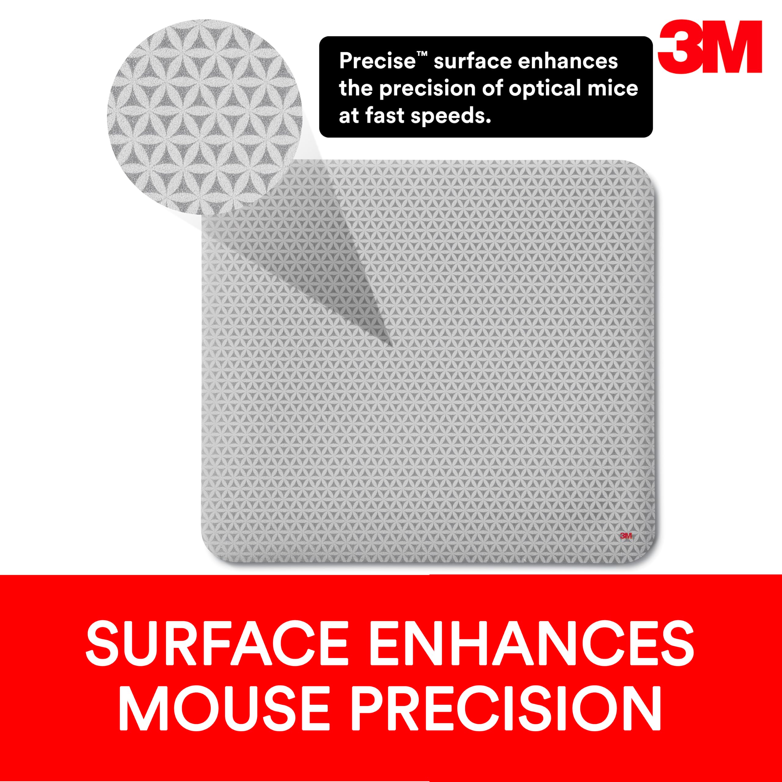 3M Precise Mouse Pad, Bitmap, 9 in x 8 in, 6 Packs/Case — Amazon image 3