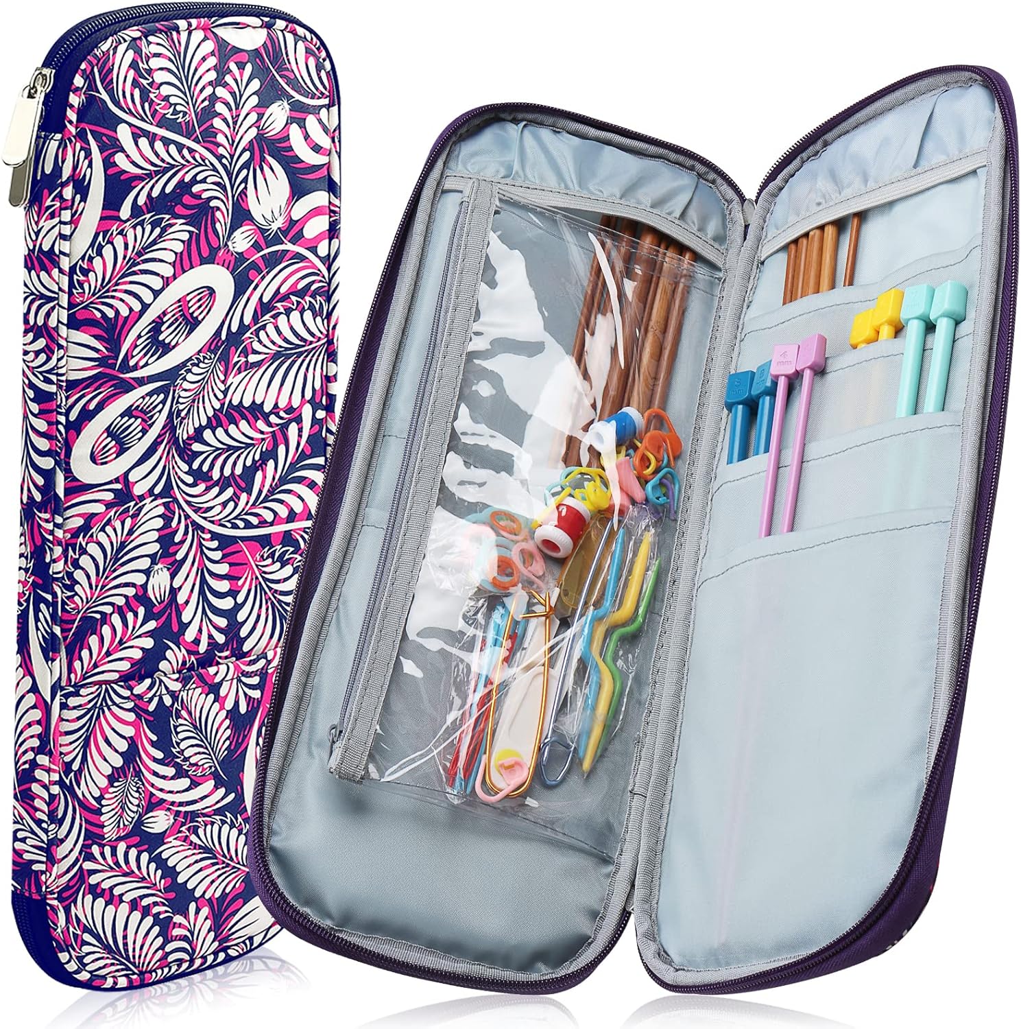 Coopay Knitting Needles Case Travel Knitting Needle