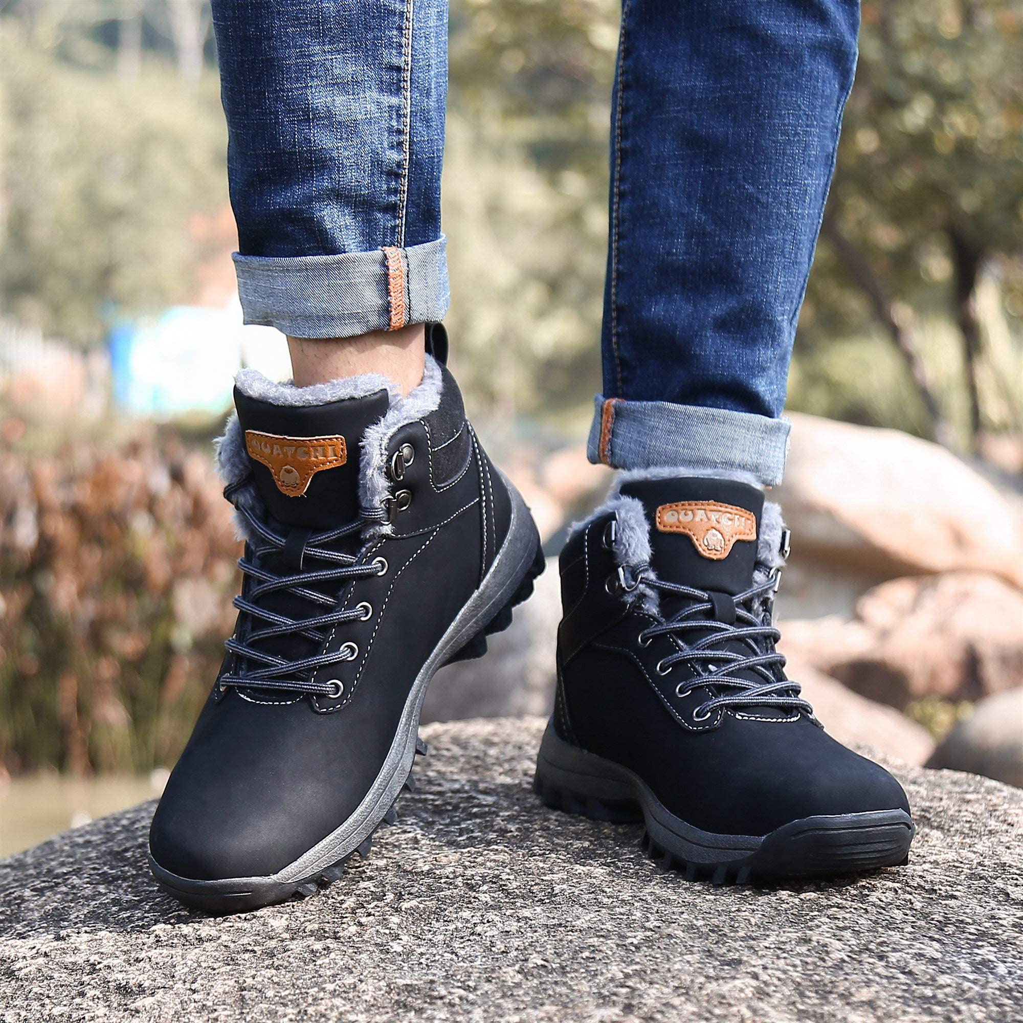 Pastaza Stivali da Neve Uomo Donna Trekking Scarpe Inverno Impermeabili Outdoor Pelliccia Sneakers