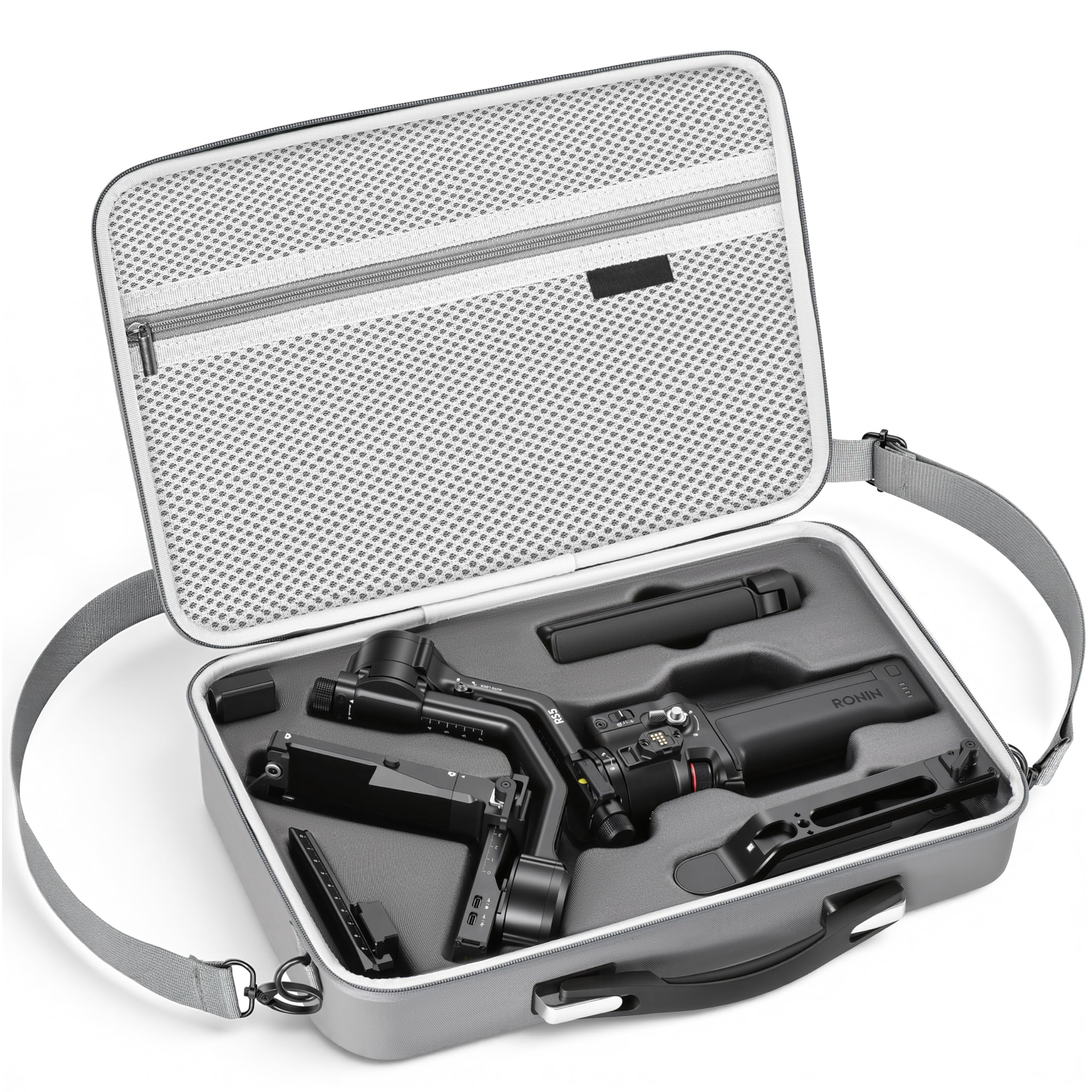 STARTRC PHOTO Carrying Case for DJI RS 5 Accessories, Portable PU Leather Storage Bag for Travel Outdoor Vlogging-picture-19