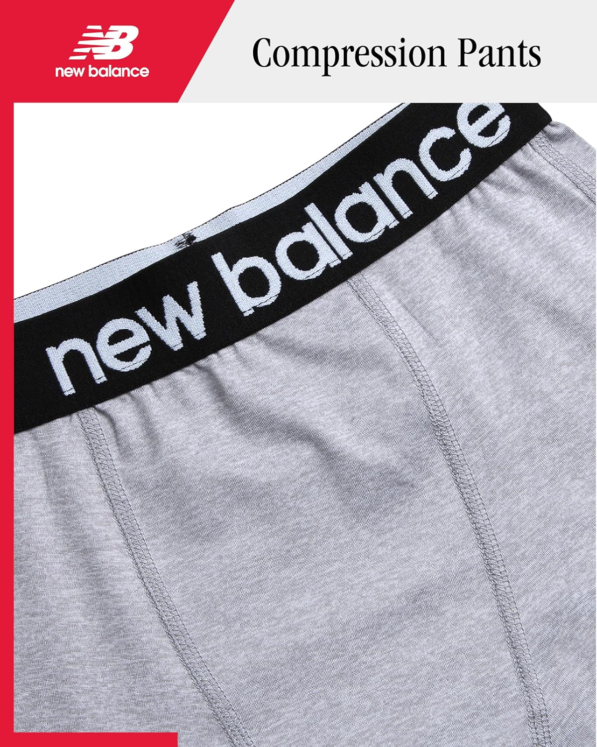 New Balance Boys Base Layer Pants - Insulated Compression Leggings for Boys - Long Johns Thermal Leggings for Cold Weather - Image 3