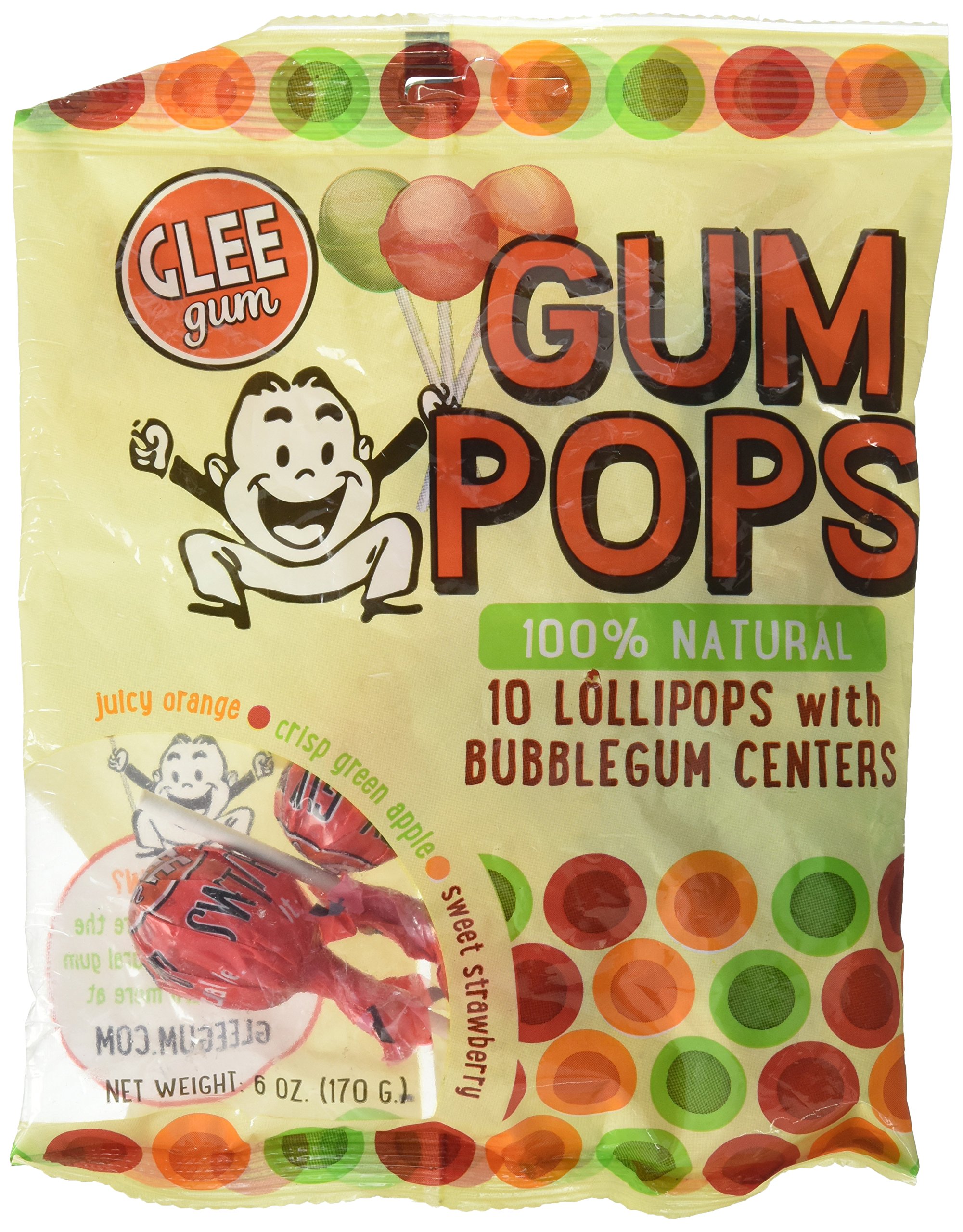 GleeGum Pops, 6 Ounce